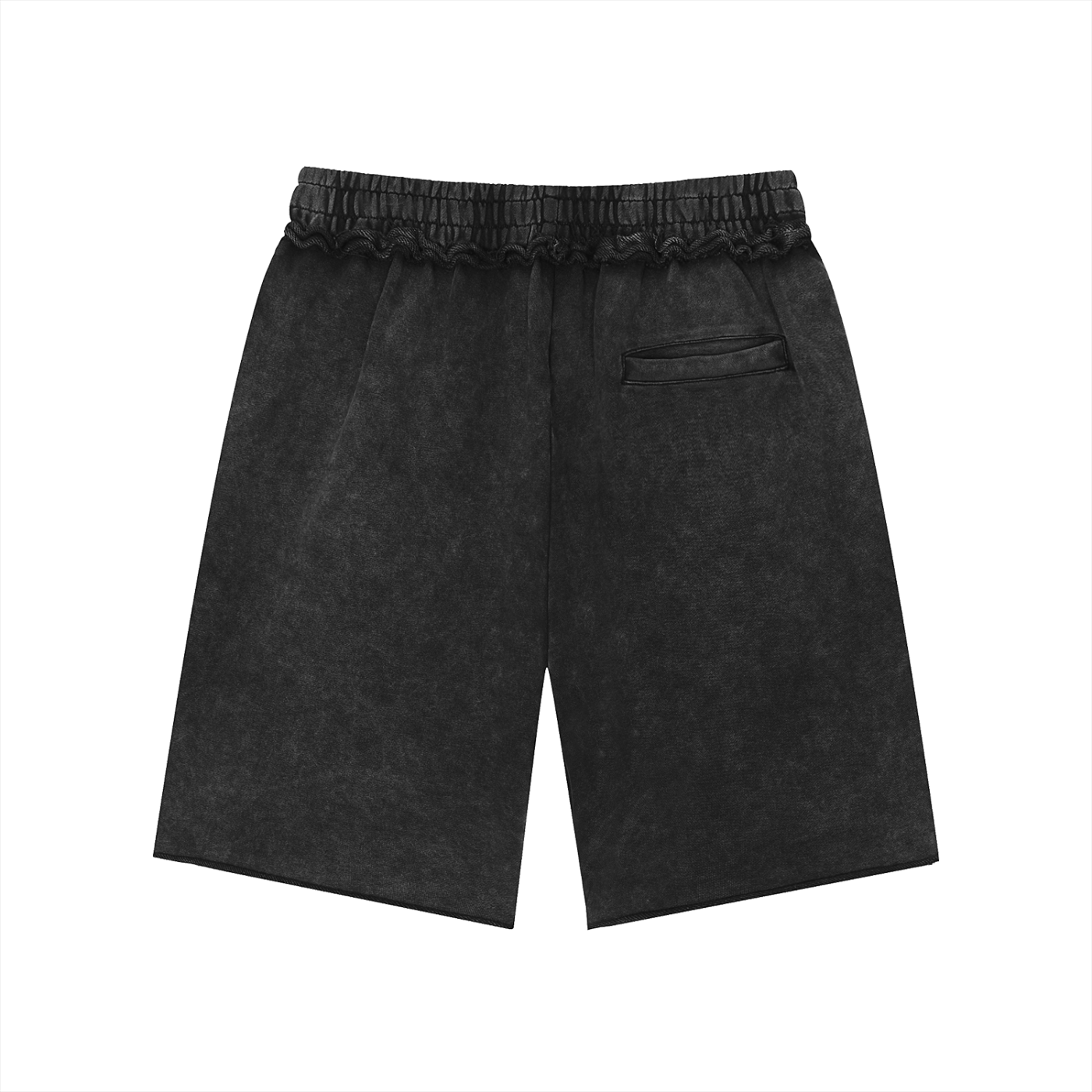 PMP Faith Never Luck Unisex Mineral Wash Raw Edge Shorts