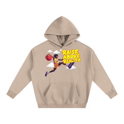 RAISE ABOVE REALITY Oversize Fleeced Hoodie