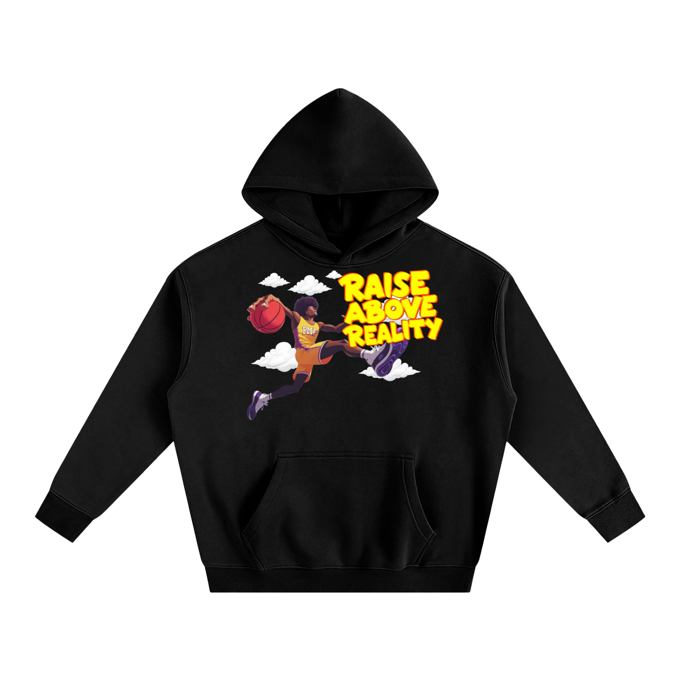 RAISE ABOVE REALITY Oversize Fleeced Hoodie
