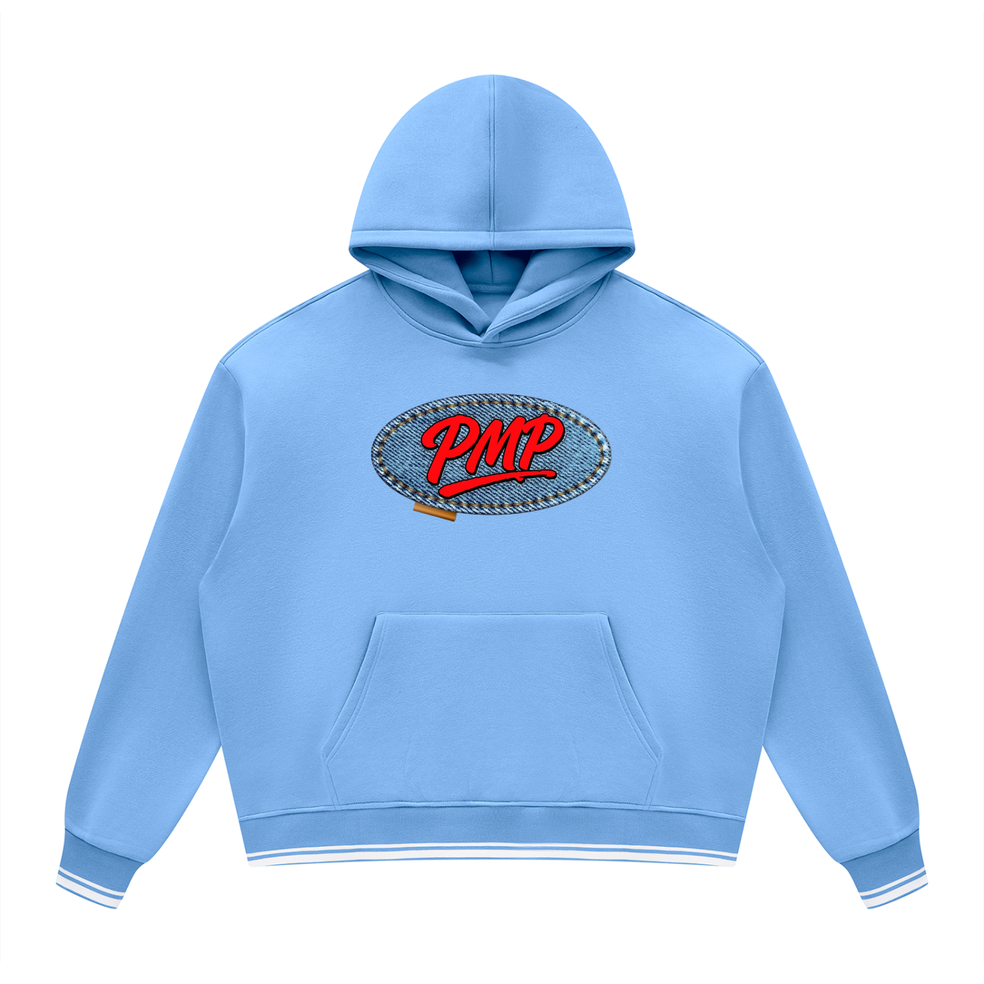 Jean Patch Logo Block Fleece Hoodie