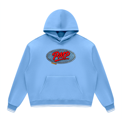 Jean Patch Logo Block Fleece Hoodie