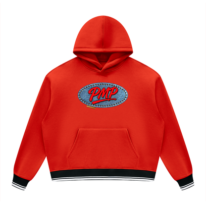 Jean Patch Logo Block Fleece Hoodie