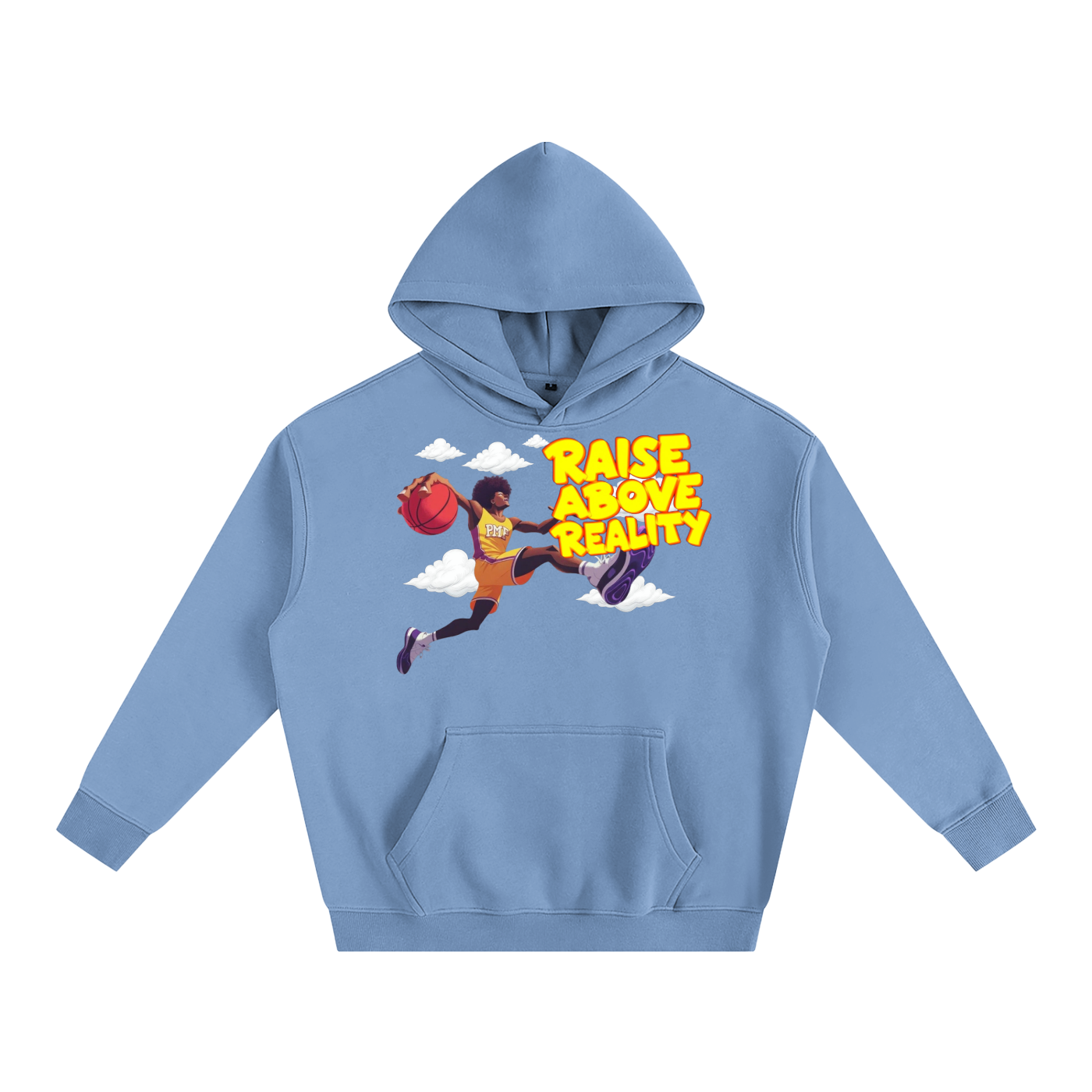 RAISE ABOVE REALITY Oversize Fleeced Hoodie