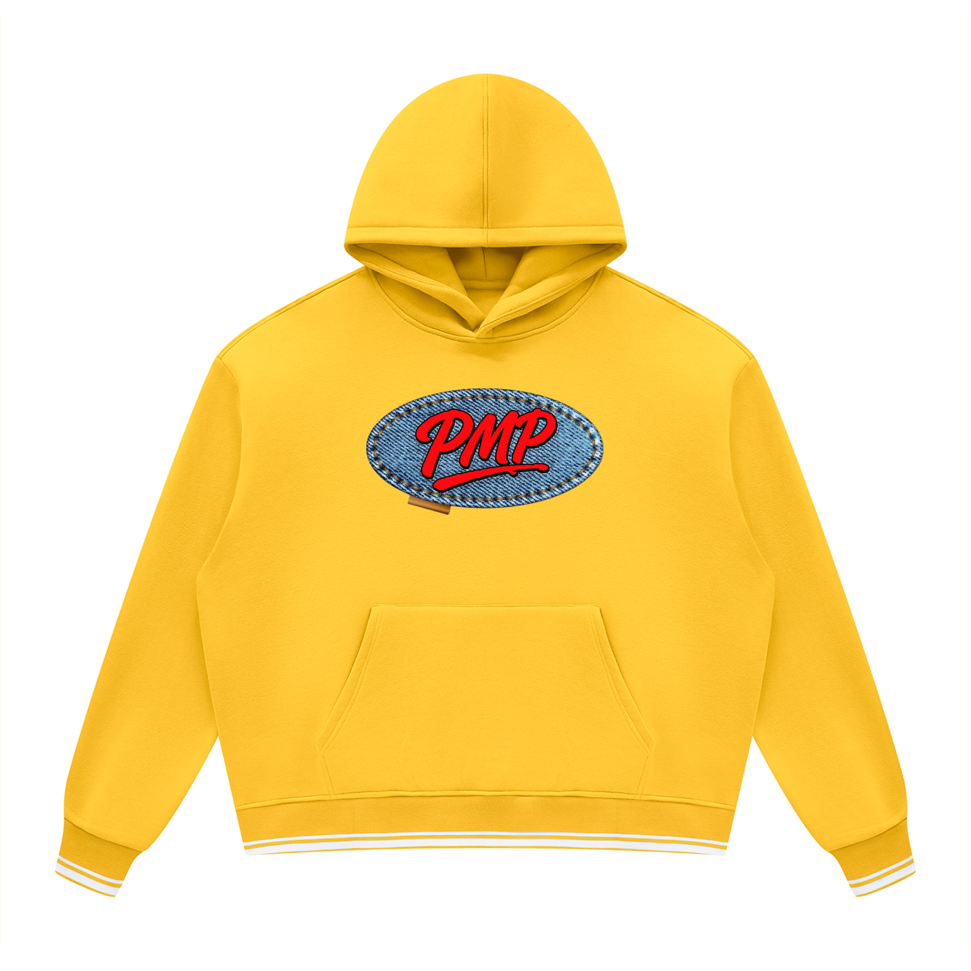 Jean Patch Logo Block Fleece Hoodie