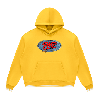 Jean Patch Logo Block Fleece Hoodie