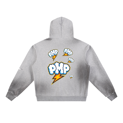 Sun Fade Frayed Fleece Hoodie