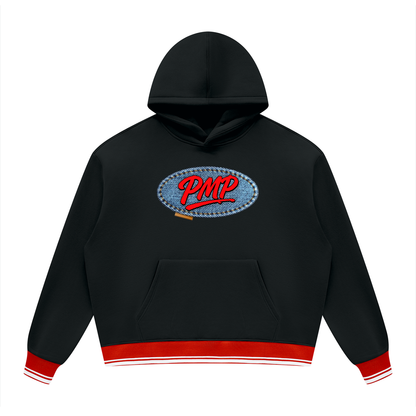 Jean Patch Logo Block Fleece Hoodie