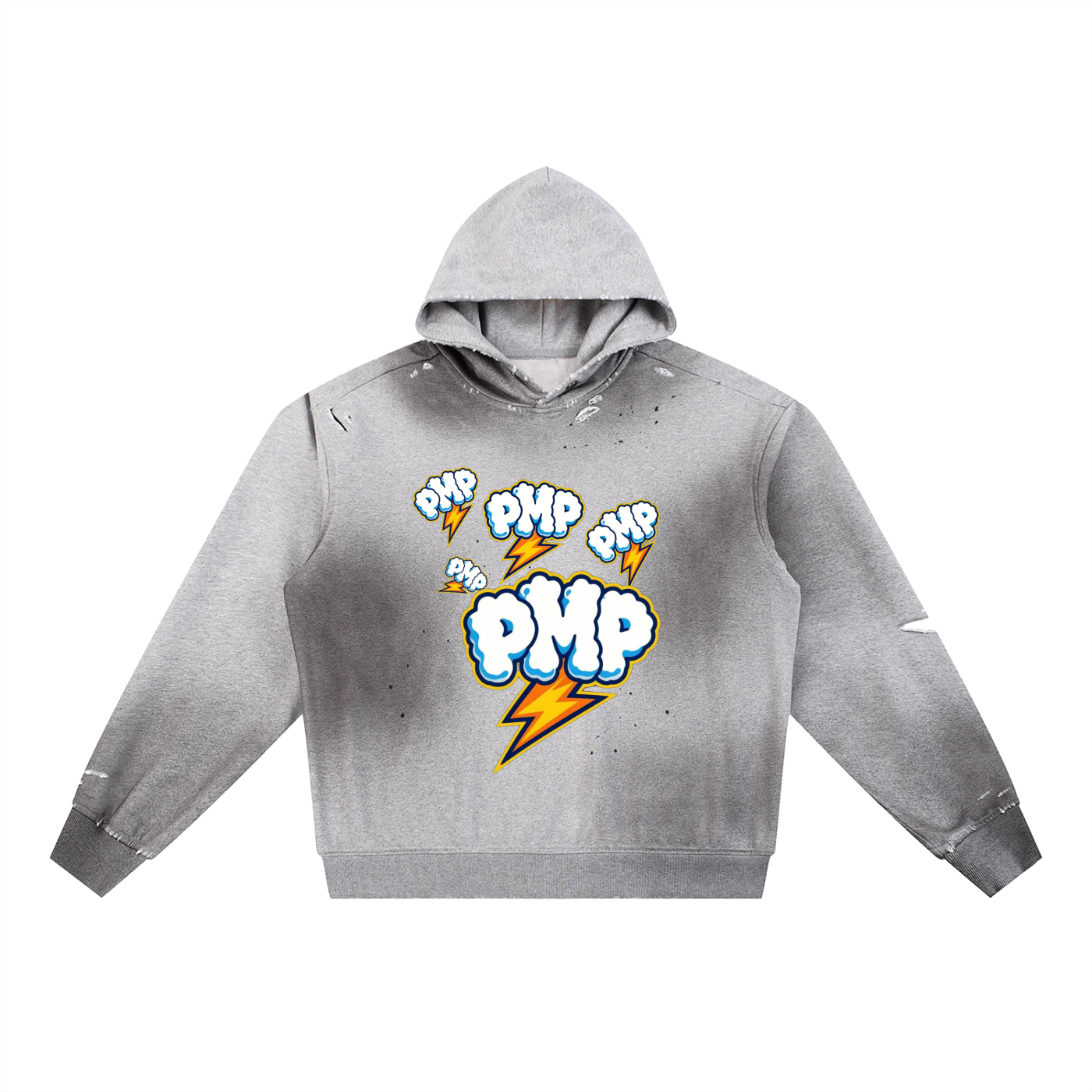 Sun Fade Frayed Fleece Hoodie