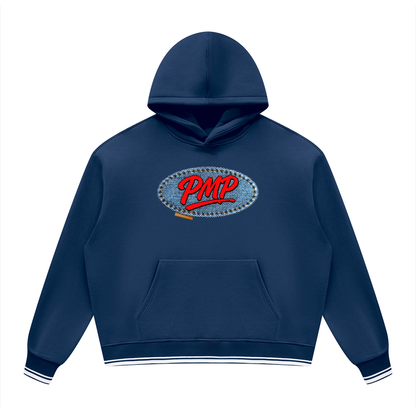Jean Patch Logo Block Fleece Hoodie
