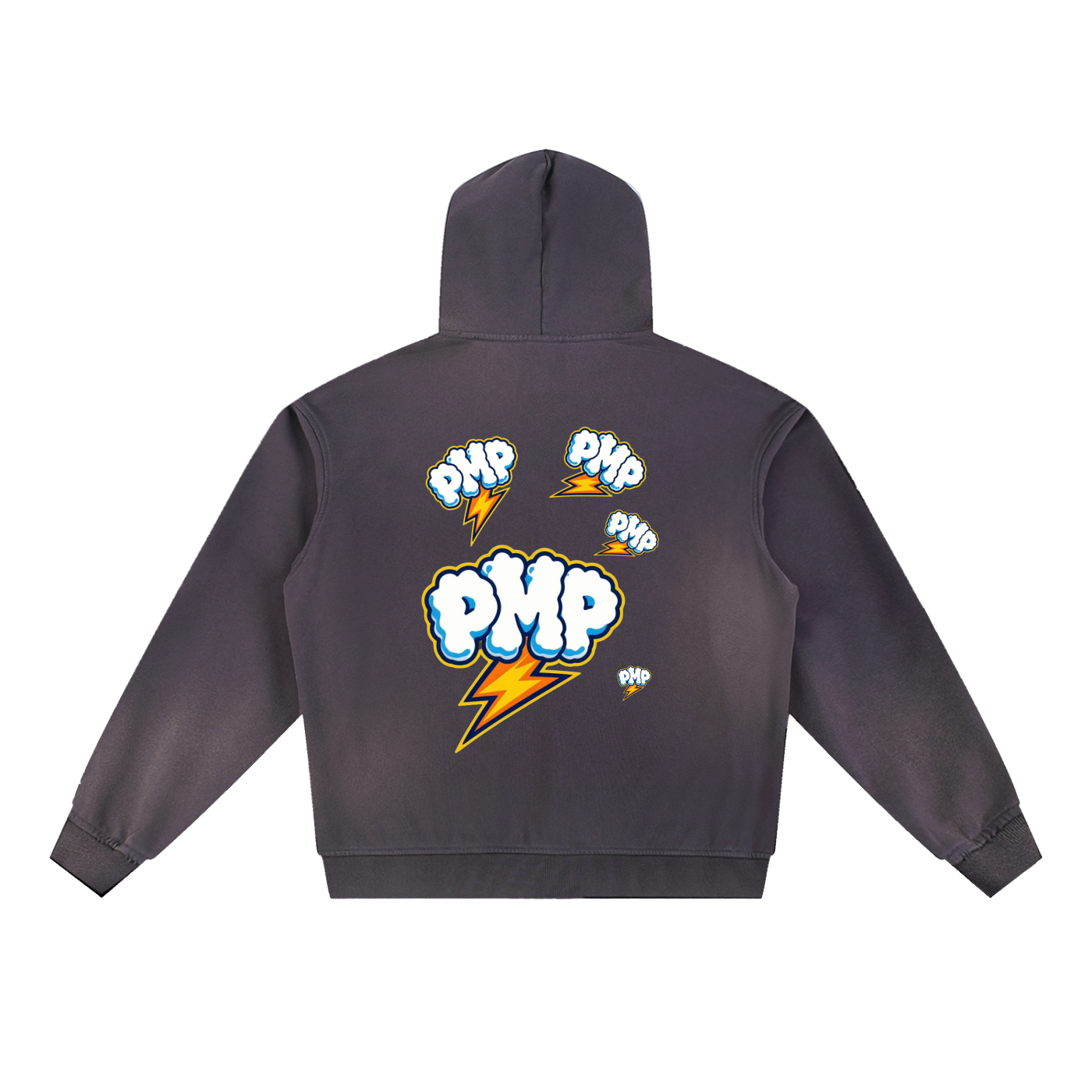 Sun Fade Frayed Fleece Hoodie