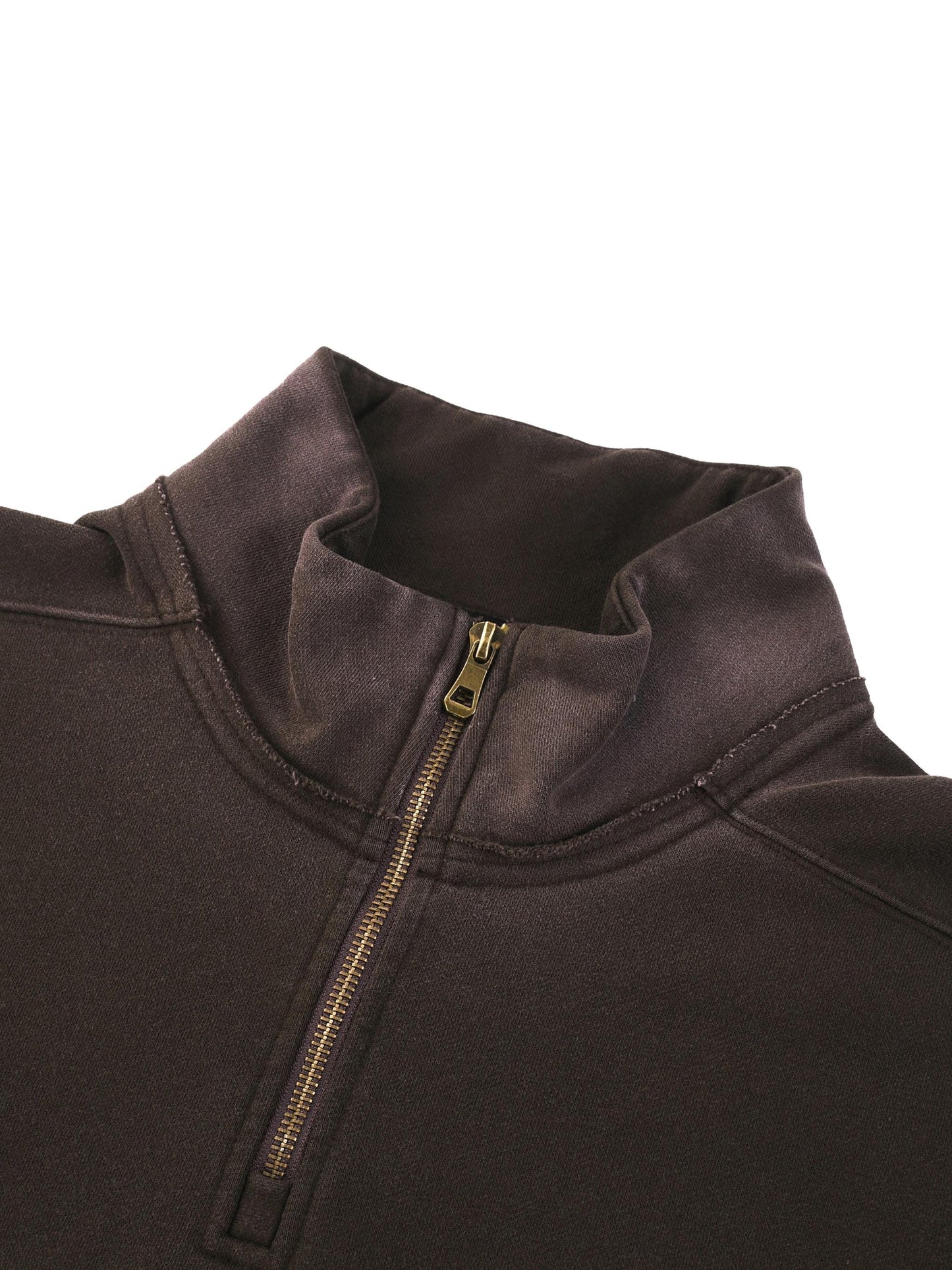 PMP Every Day Special Sun Fade Raw Edge Quarter-Zip Sweatshirt