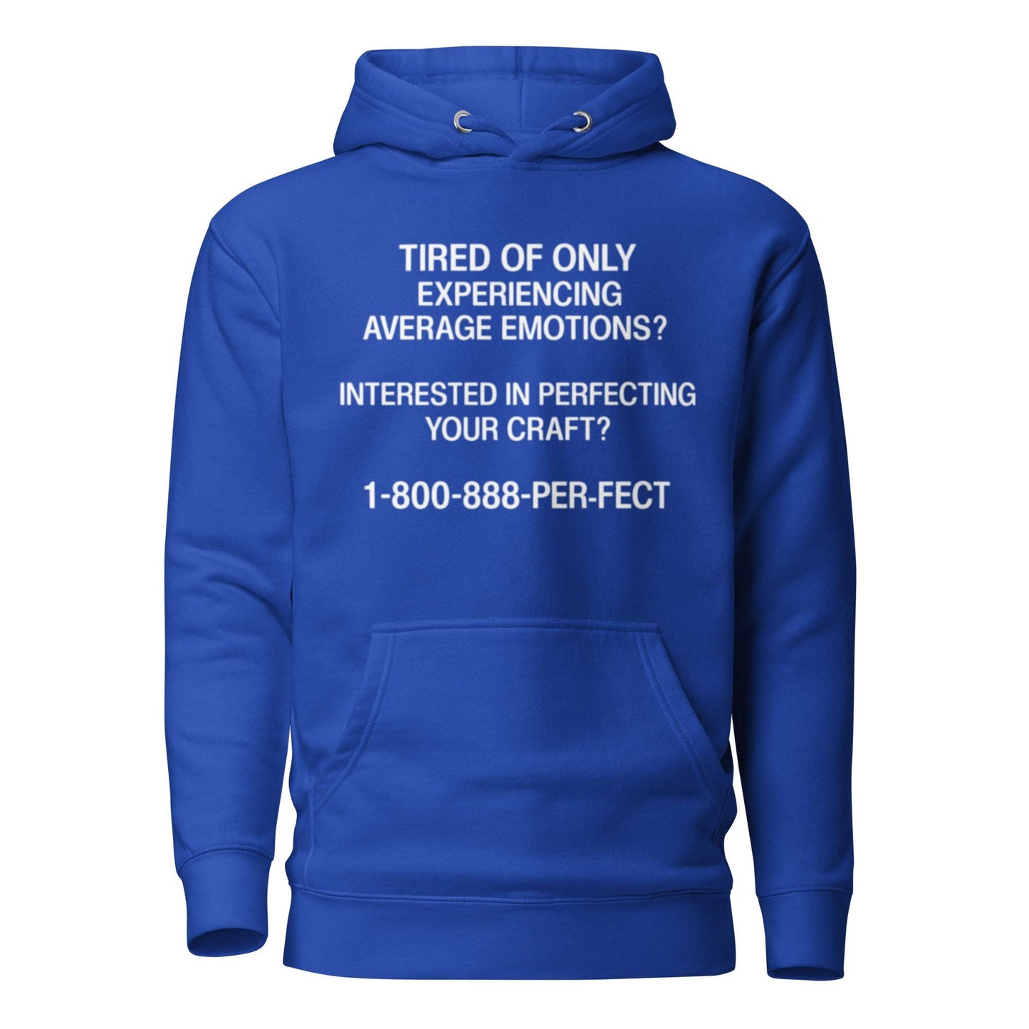 CALL 1-800-888-PER-FECT Hoodie - Cotton-Blend Fleece Streetwear