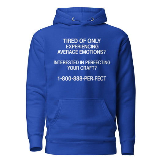CALL 1-800-888-PER-FECT Hoodie - Cotton-Blend Fleece Streetwear