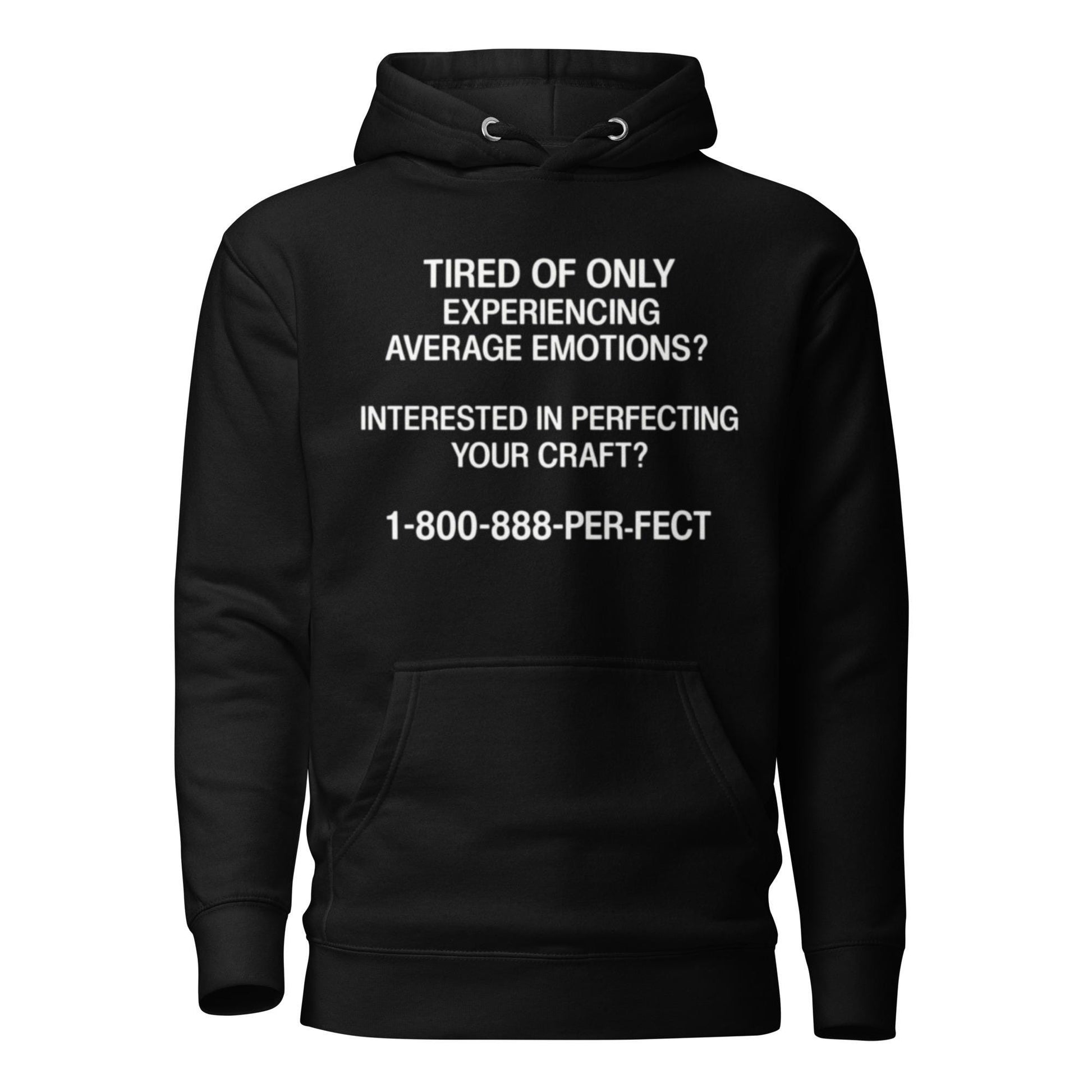 CALL 1-800-888-PER-FECT Hoodie - Cotton-Blend Fleece Streetwear