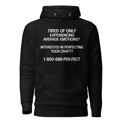 CALL 1-800-888-PER-FECT Hoodie - Cotton-Blend Fleece Streetwear