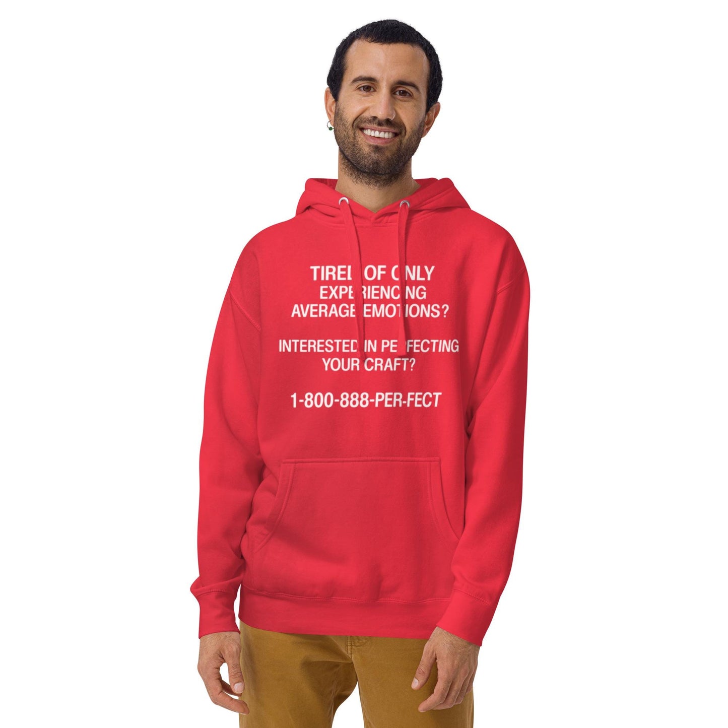 CALL 1-800-888-PER-FECT Hoodie - Cotton-Blend Fleece Streetwear