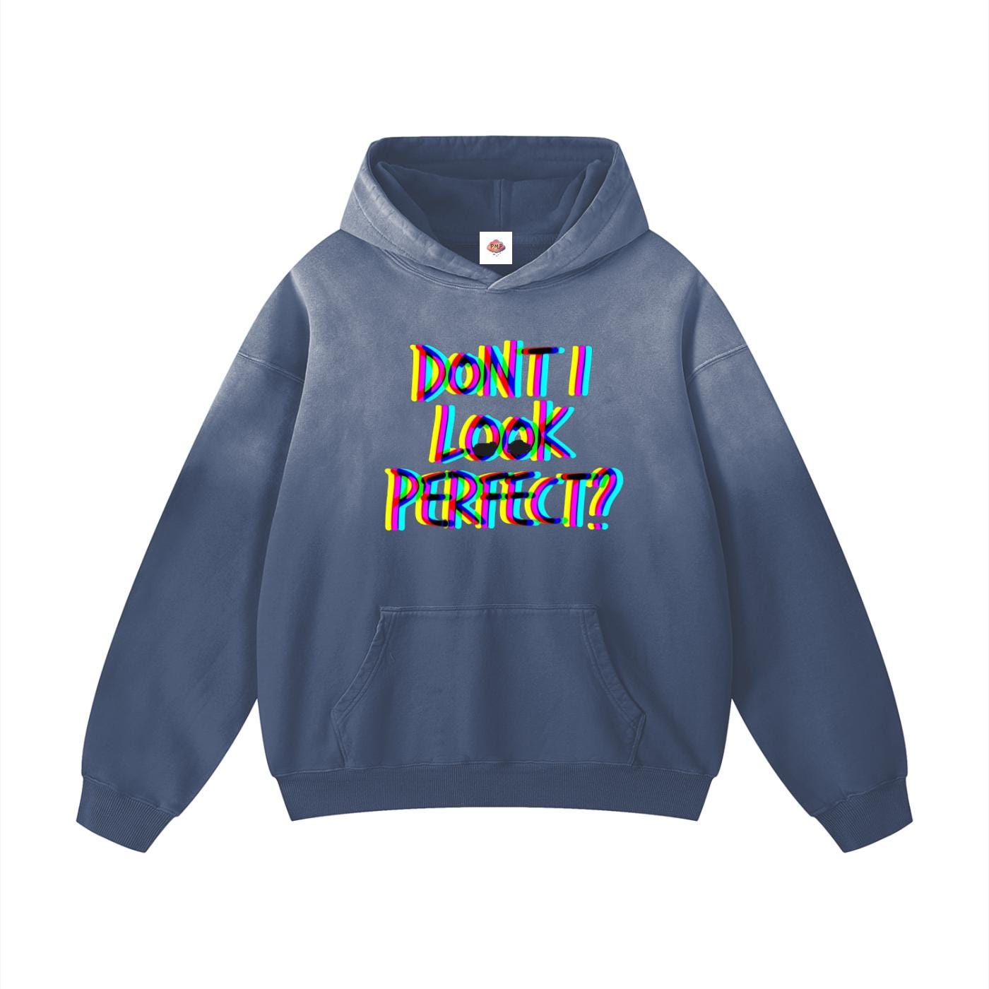 Don’t I Look ? Oversized Sunfade Hoodie - Heavyweight Cotton Blend