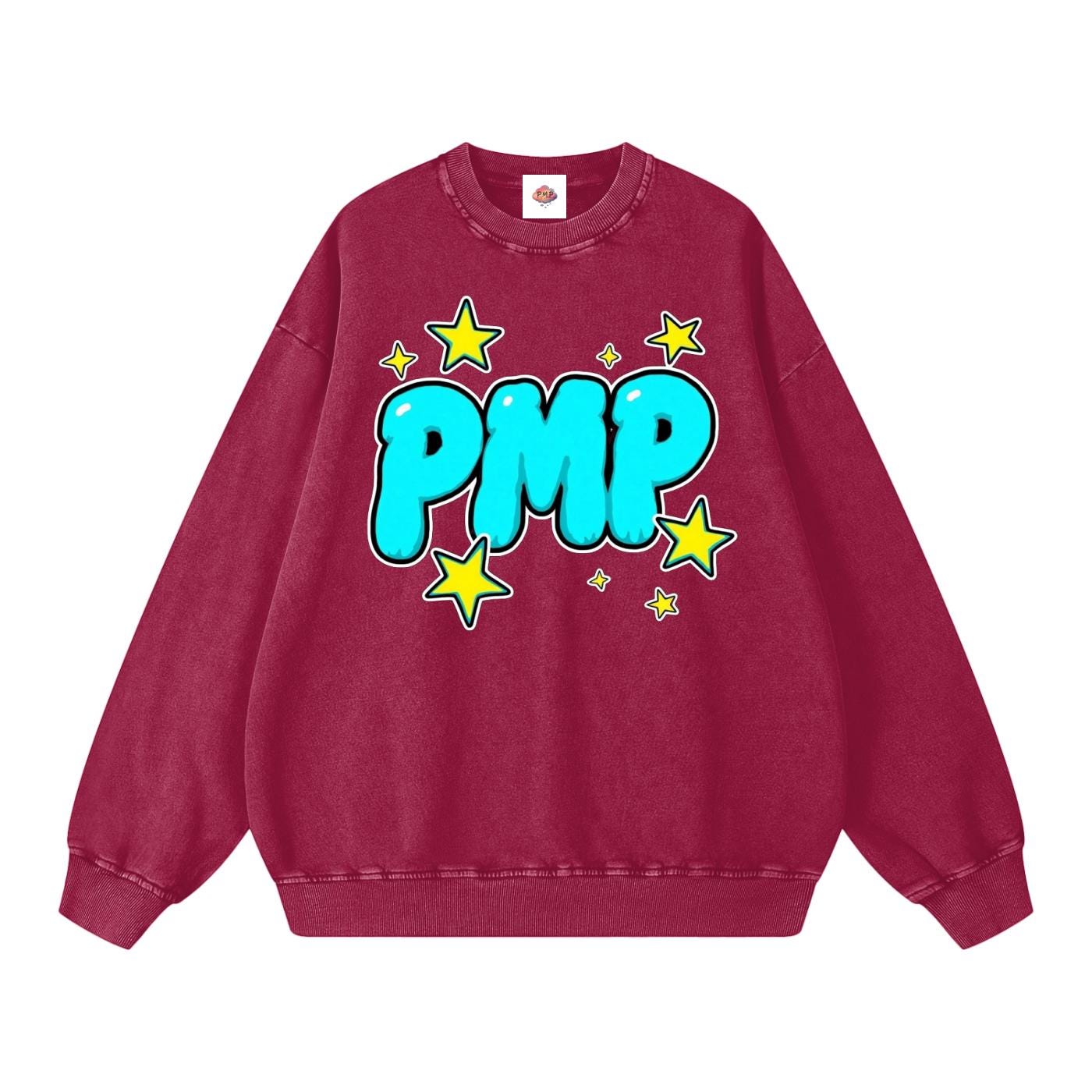 Never Lucky Only Highly Favored Snow Washed Oversized Sweatshirt